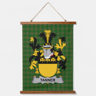 Iers Tanner Wapen van Familie Crest Hangend Wandkleed
