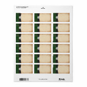 Iers Tartan Claddagh Bruiloft Blank Adres Label (Full Sheet)