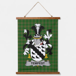 Iers Tempest Wapen Familiewapenschild Hangend Wandkleed