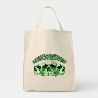 Iers tot op het Bot Schedel Tote Bag