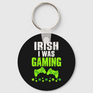 Iers was gamen st. patricksdag grappige gamer sleutelhanger