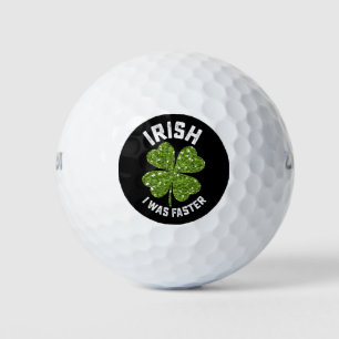 Iers was ik sneller op St Patrick's Day Golfballen