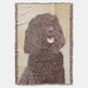 Iers waterspaniel schilderen - Oorspronkelijke hon Deken