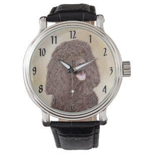 Iers waterspaniel schilderen - Oorspronkelijke hon Horloge