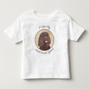 Iers waterspaniel schilderen - Oorspronkelijke hon Kinder Shirts