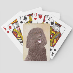 Iers waterspaniel schilderen - Oorspronkelijke hon Pokerkaarten