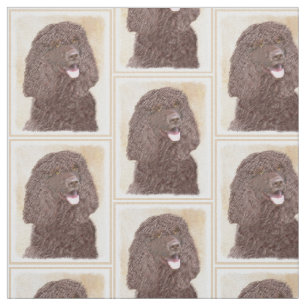 Iers waterspaniel schilderen - Oorspronkelijke hon Stof