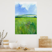 Iers Waterverf Landschap Poster (Keuken)
