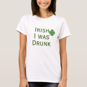 Iers werd ik Drink St. Patrick's Day T-Shirt