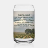 Iers zegenend boerenlandschap blikvorm glas (Voorkant)