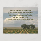 Iers zegenend boerenlandschap briefkaart (Voorkant)