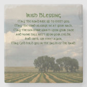 Iers zegenend boerenlandschap stenen onderzetter (Voorkant)