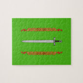 Iers zwaard en Knotwork Legpuzzel (Horizontaal)