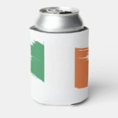 Ierse achternaam Custom Flag Kleuren Reunion Blikjeskoeler (Blikje Achterkant)