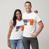 Ierse Amerikaanse Mannen T-Shirt (Unisex)
