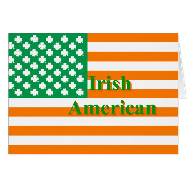 Ierse Amerikaanse vlag (Voorkant Horizontaal)