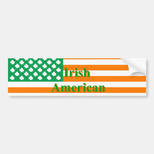 Ierse Amerikaanse vlag Bumpersticker