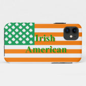 Ierse Amerikaanse vlag Case-Mate iPhone Case (Achterkant (horizontaal))