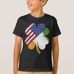 Ierse Amerikaanse vlag Ierland Flag Boy T-shirt