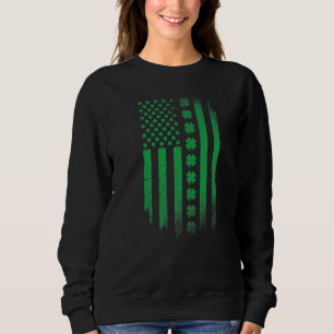 Ierse Amerikaanse vlag Patrick's Day Patriottische Trui