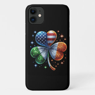 Ierse Amerikaanse vlag ST PATRICKS DAG iPhone 11 Hoesje