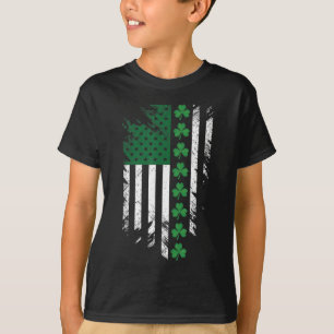 Ierse Amerikaanse vlag St. Patrick's Day T-shirt
