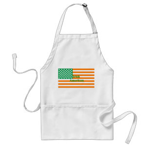 Ierse Amerikaanse vlag Standaard Schort