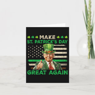 Ierse Amerikaanse vlag Trump maakt St Patrick's Da Kaart