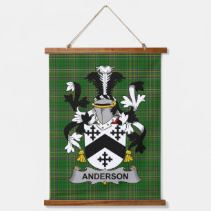 Ierse Anderson Wapen van Familie Crest Hangend Wandkleed