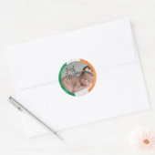 Ierse Baby's eerste Kerstmis Ronde Sticker (Envelop)
