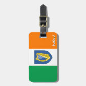 Ierse Bagagelabels, patriottische Ierse vlag Bagagelabel (Voorkant verticaal)