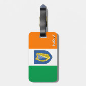 Ierse Bagagelabels, patriottische Ierse vlag Bagagelabel (Achterkant verticaal)