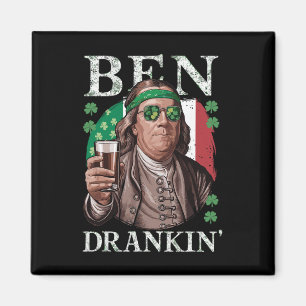 Ierse Ben Drankin Bier - St Pattys Mannen En Vrouw Magneet