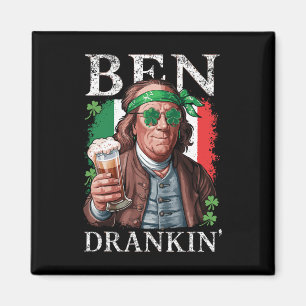 Ierse Ben Drankin Bier - St Pattys Mannen en Vrouw Magneet