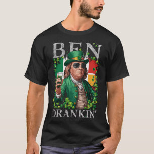 Ierse Ben Drankin Bier - St Pattys Mannen En Vrouw T-shirt