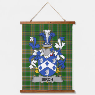 Ierse Berk Wapen Familie Crest Hangend Wandkleed