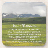 Ierse Blessing Green Valley Landschap Bier Onderzetter (Voorkant)
