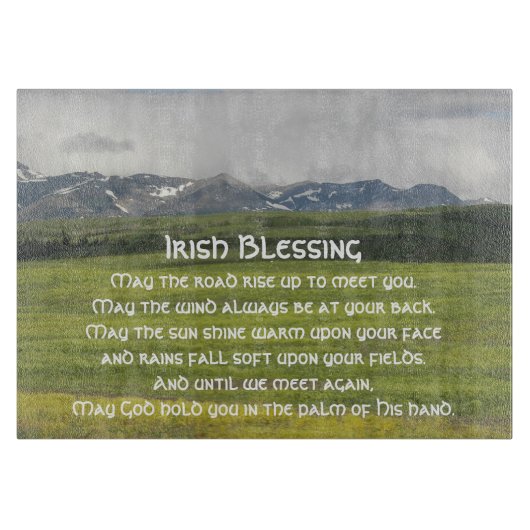 Ierse Blessing Green Valley Landschap Snijplank (Voorkant)