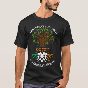 Ierse BOGAN Familienaam Onze liefde werkt dieper T-shirt