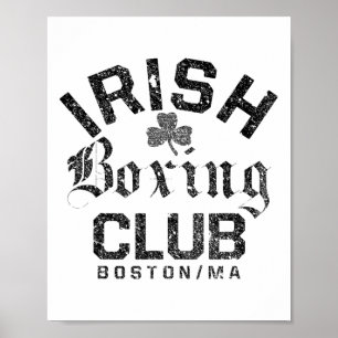Ierse boksclub - Boston Machusetts Poster