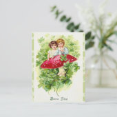 Ierse Bonne Fefel Groeten Briefkaart (Staand voorkant)