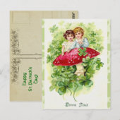 Ierse Bonne Fefel Groeten Briefkaart (Voorkant / Achterkant)