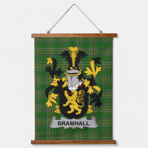 Ierse Bramhall Wapen Familiewapen Hangend Wandkleed