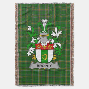 Ierse Brophy of O_Brophy Wapenschild Familie Cres Deken