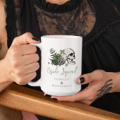 Ierse BruidsSquad Gotische Groene Schedel & Rozen Koffiemok