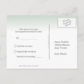 Ierse bruiloft thema Cliffs of Mother RSVP Uitnodiging Briefkaart (Achterkant)