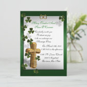 Ierse bruiloft uitnodiging (Staand voorkant)