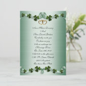 Ierse bruiloft Uitnodigingen (Staand voorkant)