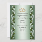Ierse bruiloft Uitnodigingen elegant (Achterkant)