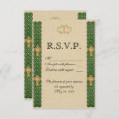 Ierse bruiloft Uitnodigingselegant Kaart (Voorkant / Achterkant)